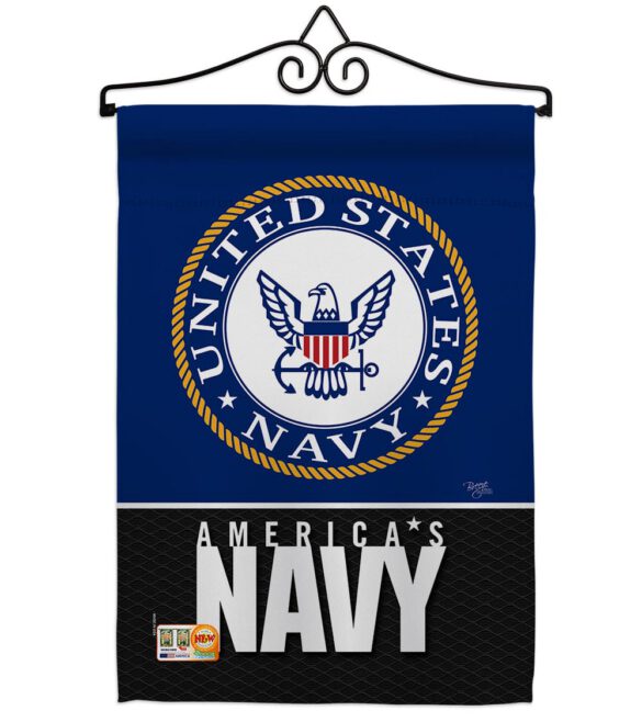 America Navy - Military Americana Vertical Impressions Decorative Flags HG108408 Made In USA - Image 8