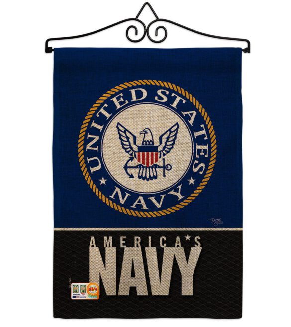 America Navy - Military Americana Vertical Impressions Decorative Flags HG108408 Made In USA - Image 14