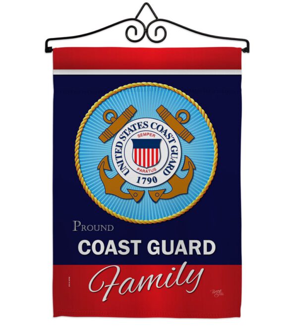 Coast Guard Proudly Family - Military Americana Vertical Impressions Decorative Flags HG108413 Made In USA - Image 7