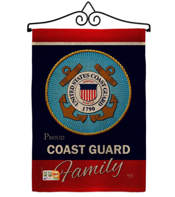 Coast Guard Proudly Family - Military Americana Vertical Impressions Decorative Flags HG108413 Made In USA - Image 13
