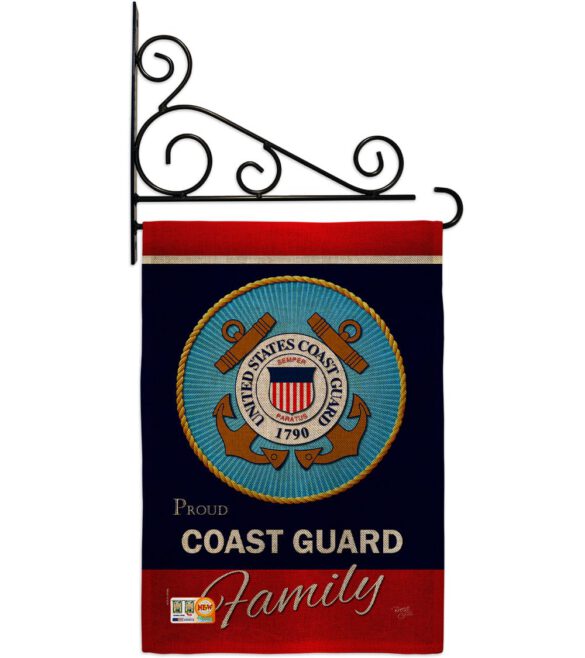 Coast Guard Proudly Family - Military Americana Vertical Impressions Decorative Flags HG108413 Made In USA - Image 14