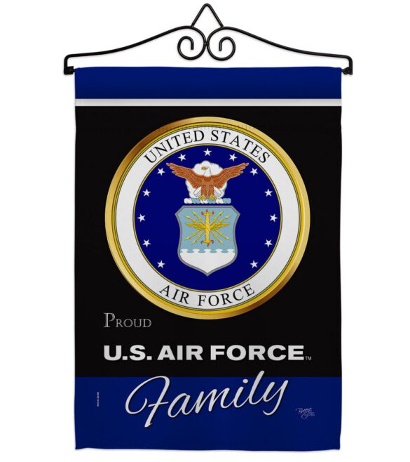 Air Force Proudly Family - Military Americana Vertical Impressions Decorative Flags HG108414 Made In USA - Image 8