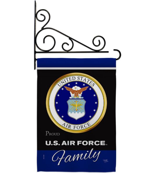 Air Force Proudly Family - Military Americana Vertical Impressions Decorative Flags HG108414 Made In USA - Image 9