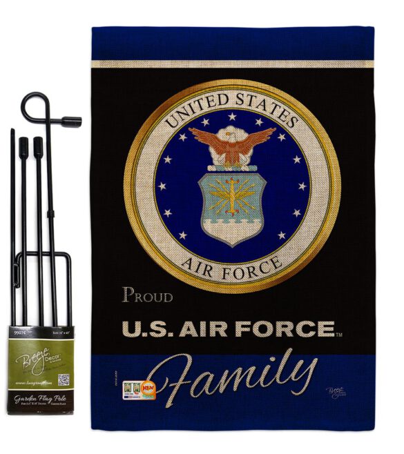 Air Force Proudly Family - Military Americana Vertical Impressions Decorative Flags HG108414 Made In USA - Image 13