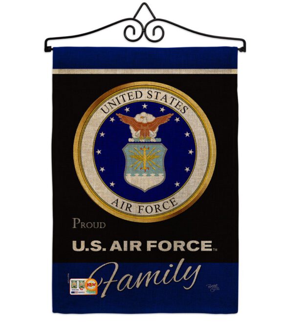 Air Force Proudly Family - Military Americana Vertical Impressions Decorative Flags HG108414 Made In USA - Image 14