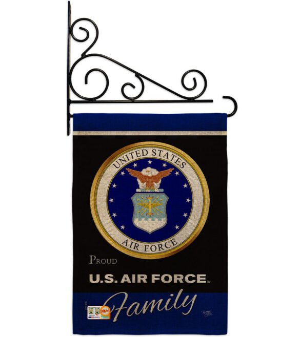 Air Force Proudly Family - Military Americana Vertical Impressions Decorative Flags HG108414 Made In USA - Image 15
