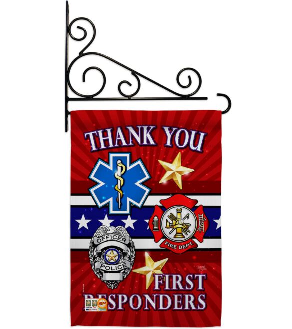 First Responders - Military Americana Vertical Impressions Decorative Flags HG108432 Made In USA - Image 8