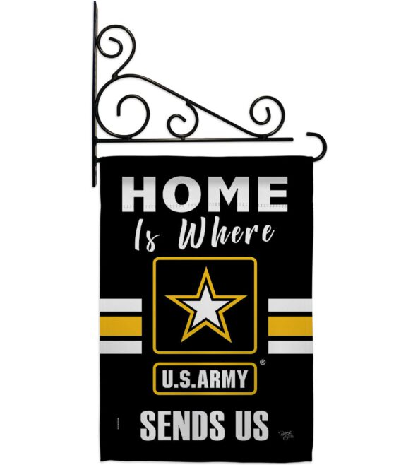 Home is Where US Army - Military Americana Vertical Impressions Decorative Flags HG108456 Made In USA - Image 8