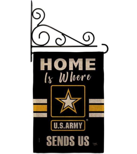 Home is Where US Army - Military Americana Vertical Impressions Decorative Flags HG108456 Made In USA - Image 14