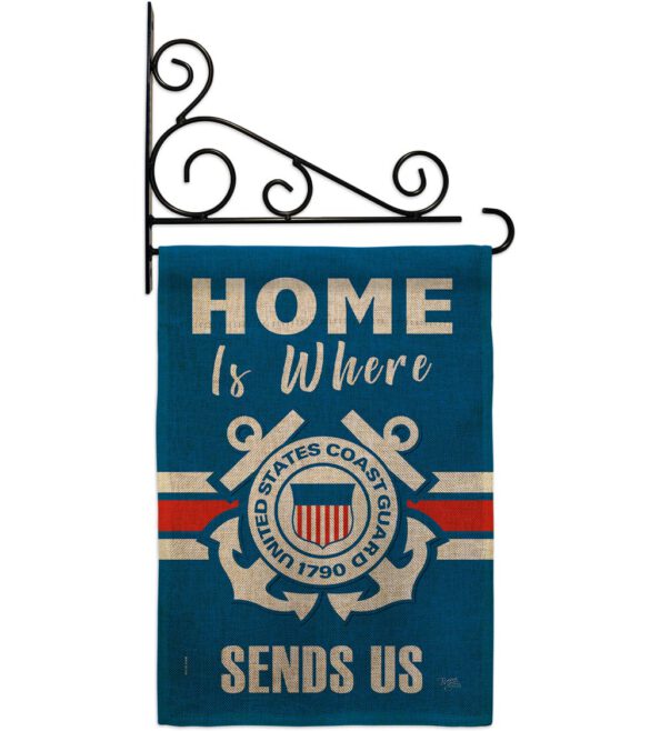 Home is Where Coast Guard - Military Americana Vertical Impressions Decorative Flags HG108459 Made In USA - Image 14