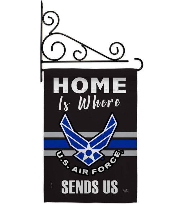 Home is Where Air Force - Military Americana Vertical Impressions Decorative Flags HG108460 Made In USA - Image 8