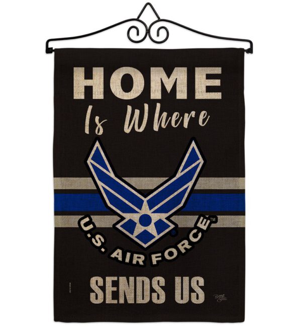 Home is Where Air Force - Military Americana Vertical Impressions Decorative Flags HG108460 Made In USA - Image 13