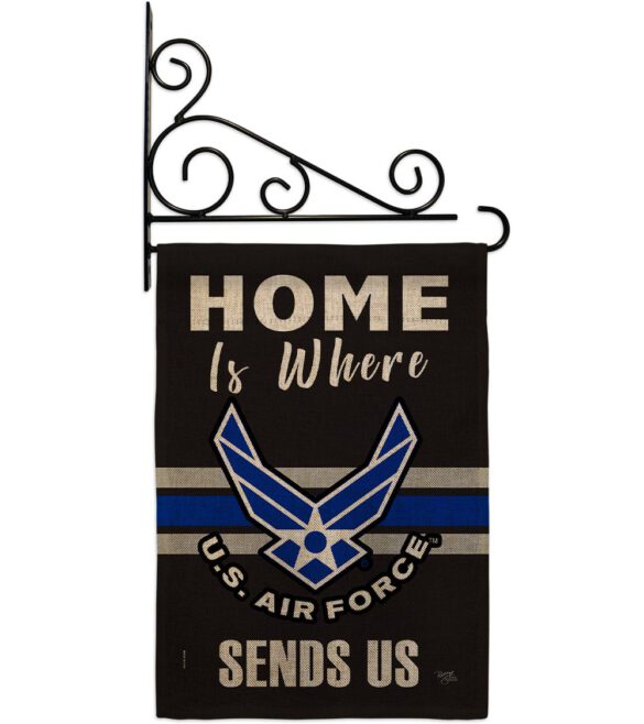Home is Where Air Force - Military Americana Vertical Impressions Decorative Flags HG108460 Made In USA - Image 14