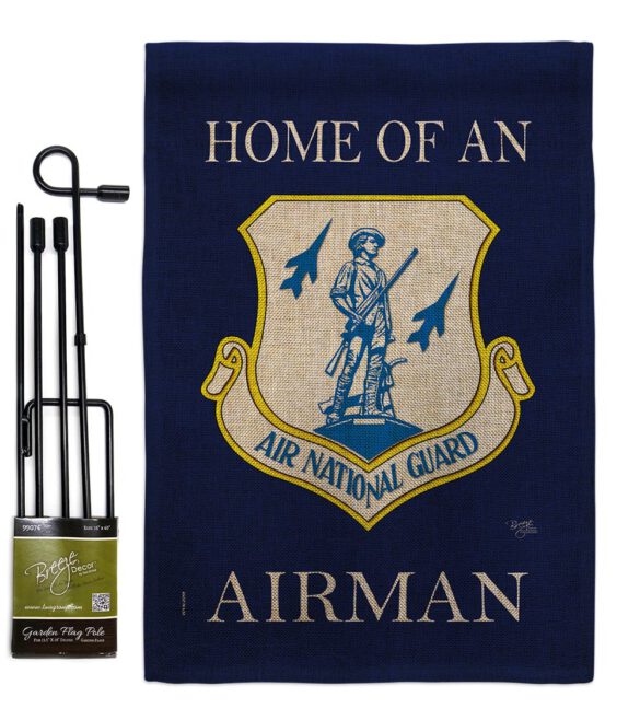 Home of Air National Guard Airman - Military Americana Vertical Impressions Decorative Flags HG108470 Made In USA - Image 12