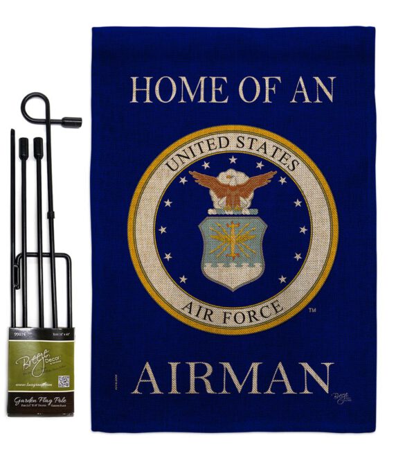 Home of Airman - Military Americana Vertical Impressions Decorative Flags HG108475 Made In USA - Image 12