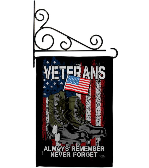 Always Remember - Military Americana Vertical Impressions Decorative Flags HG108485 Made In USA - Image 9