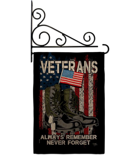 Always Remember - Military Americana Vertical Impressions Decorative Flags HG108485 Made In USA - Image 15