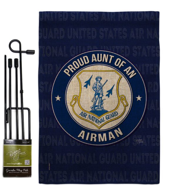 Air Force Proud Aunt Airman - Military Americana Vertical Impressions Decorative Flags HG108489 Made In USA - Image 15