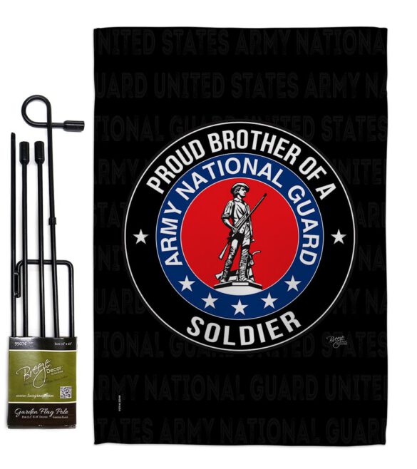 Army Proud Brother Soldier - Military Americana Vertical Impressions Decorative Flags HG108501 Made In USA - Image 5