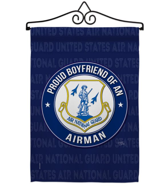 Air Force Proud Boyfriend Airman - Military Americana Vertical Impressions Decorative Flags HG108507 Made In USA - Image 8