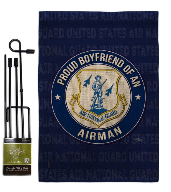 Air Force Proud Boyfriend Airman - Military Americana Vertical Impressions Decorative Flags HG108507 Made In USA - Image 15