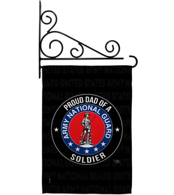 Army Proud Dad Soldier - Military Americana Vertical Impressions Decorative Flags HG108519 Made In USA - Image 9
