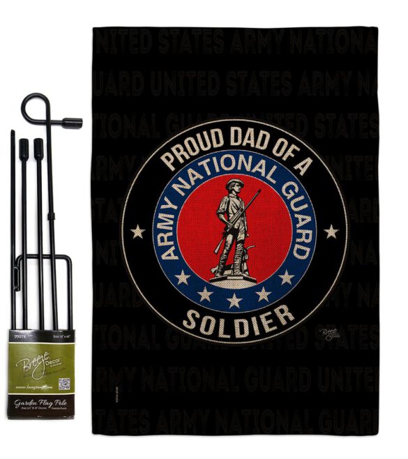 Army Proud Dad Soldier - Military Americana Vertical Impressions Decorative Flags HG108519 Made In USA - Image 15