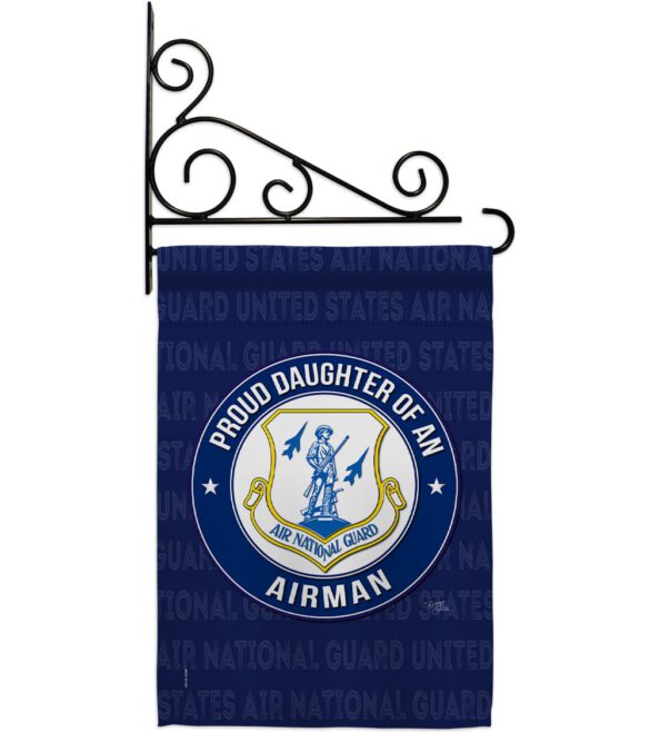 Air Force Proud Daughter Airman - Military Americana Vertical Impressions Decorative Flags HG108525 Made In USA - Image 9