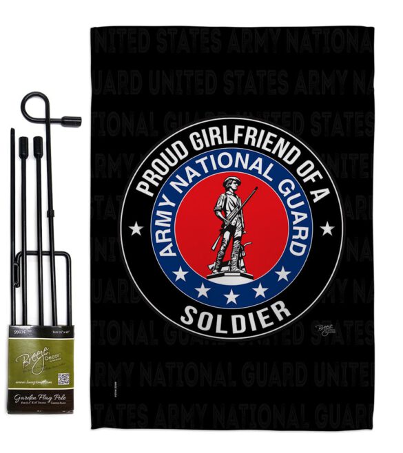 Army Proud Girlfriend Soldier - Military Americana Vertical Impressions Decorative Flags HG108546 Made In USA - Image 5