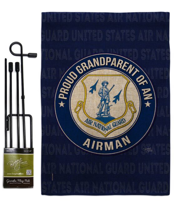 Air Force Proud Grandparent Airman - Military Americana Vertical Impressions Decorative Flags HG108552 Made In USA - Image 15