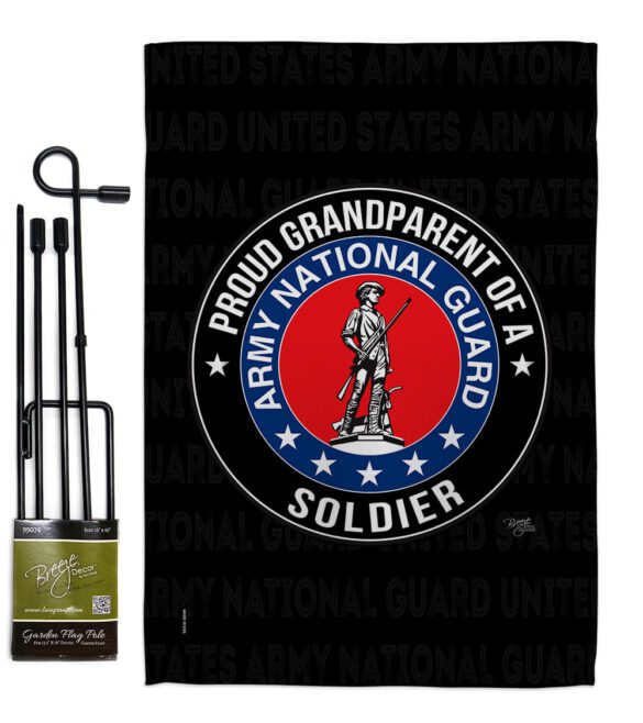 Army Proud Grandparent Soldier - Military Americana Vertical Impressions Decorative Flags HG108555 Made In USA - Image 5