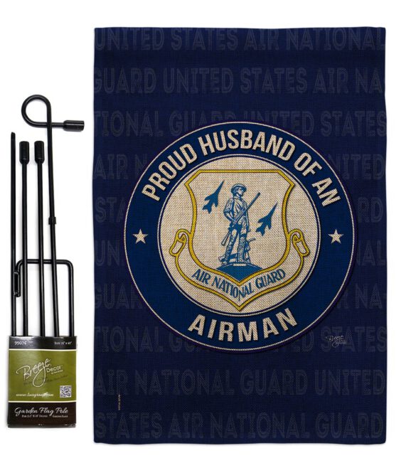Air Force Proud Husband Airman - Military Americana Vertical Impressions Decorative Flags HG108561 Made In USA - Image 15