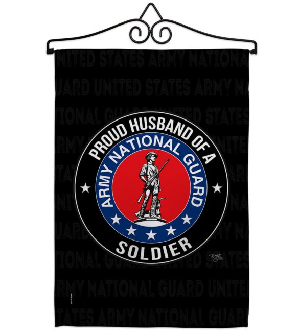 Army Proud Husband Soldier - Military Americana Vertical Impressions Decorative Flags HG108564 Made In USA - Image 8