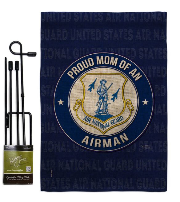 Air Force Proud Mom Airman - Military Americana Vertical Impressions Decorative Flags HG108570 Made In USA - Image 15