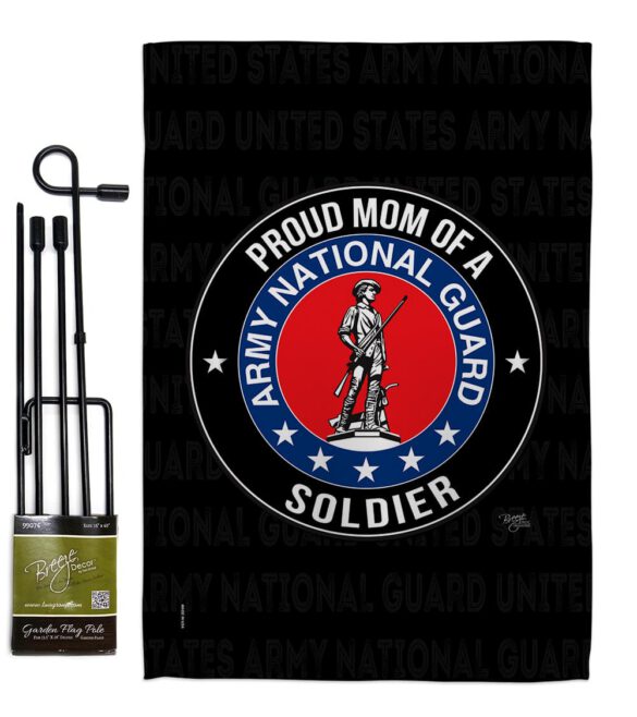 Army Proud Mom Soldier - Military Americana Vertical Impressions Decorative Flags HG108573 Made In USA - Image 5