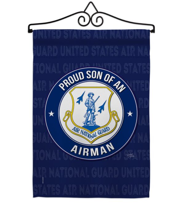 Air Force Proud Son Airman - Military Americana Vertical Impressions Decorative Flags HG108588 Made In USA - Image 8