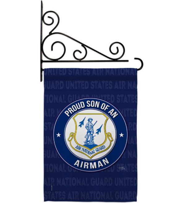 Air Force Proud Son Airman - Military Americana Vertical Impressions Decorative Flags HG108588 Made In USA - Image 9