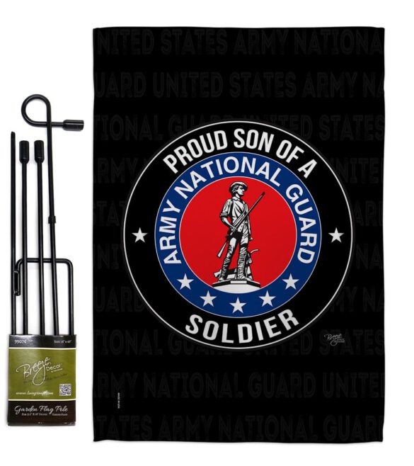 Army Proud Son Soldier - Military Americana Vertical Impressions Decorative Flags HG108591 Made In USA - Image 5