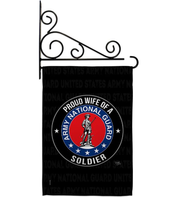Army Proud Wife Soldier - Military Americana Vertical Impressions Decorative Flags HG108609 Made In USA - Image 9