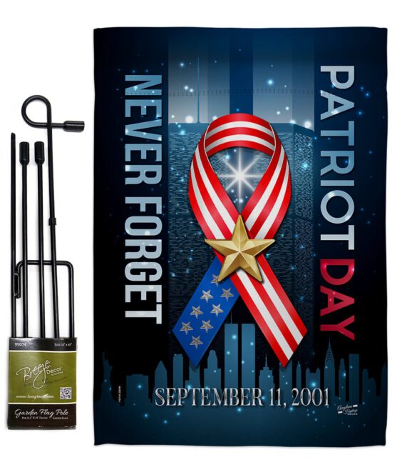 911 Never Forget - Military Americana Vertical Impressions Decorative Flags HG137290 Made In USA - Image 5