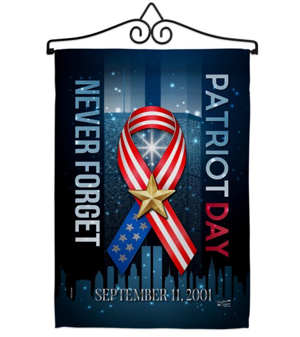 911 Never Forget - Military Americana Vertical Impressions Decorative Flags HG137290 Made In USA - Image 8
