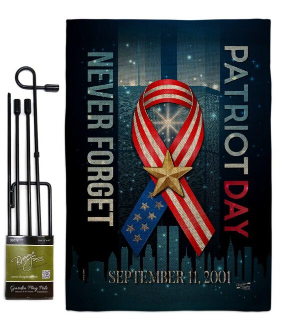 911 Never Forget - Military Americana Vertical Impressions Decorative Flags HG137290 Made In USA - Image 13