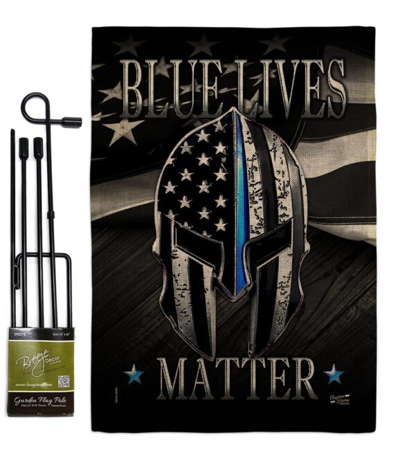 Blue Live Matter - Military Americana Vertical Impressions Decorative Flags HG137293 Made In USA - Image 12
