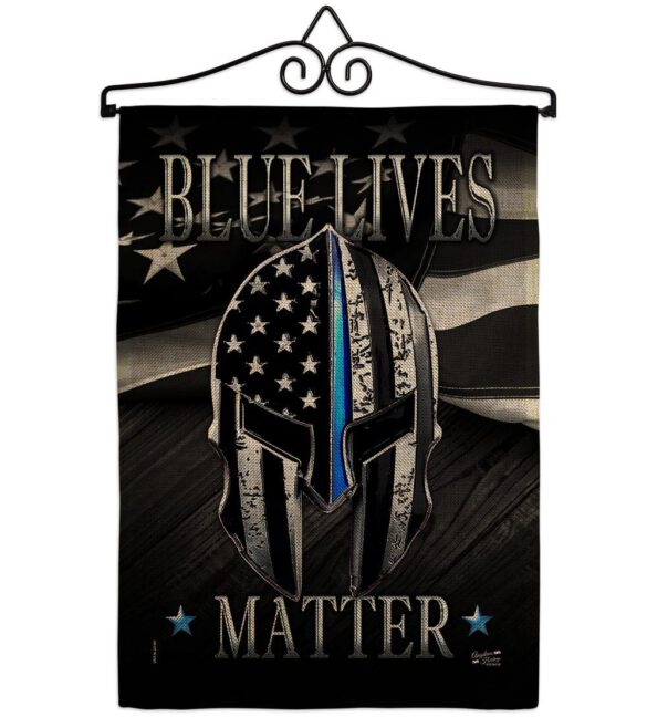 Blue Live Matter - Military Americana Vertical Impressions Decorative Flags HG137293 Made In USA - Image 13