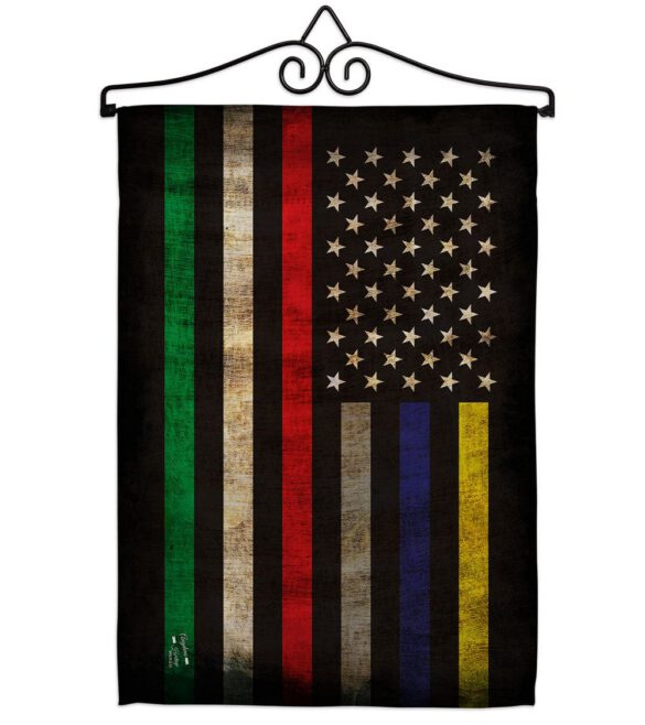 First Responders Line - Military Americana Vertical Impressions Decorative Flags HG137435 Made In USA - Image 7