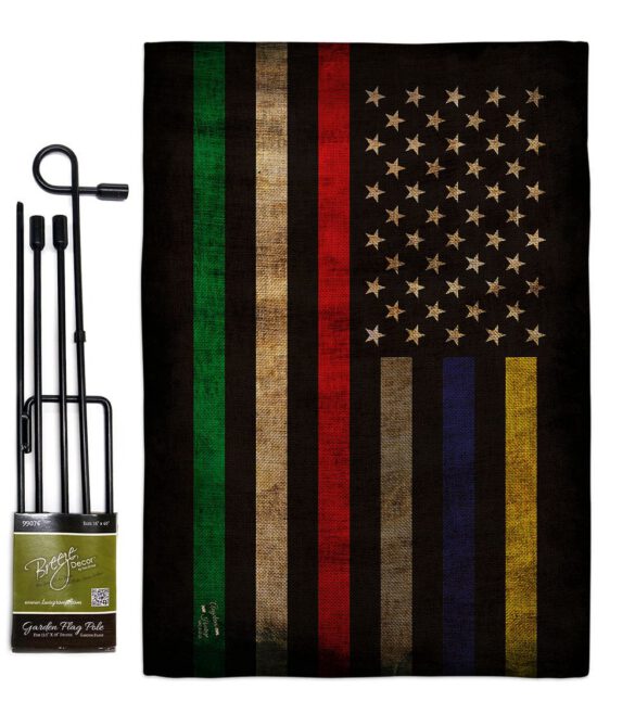 First Responders Line - Military Americana Vertical Impressions Decorative Flags HG137435 Made In USA - Image 14