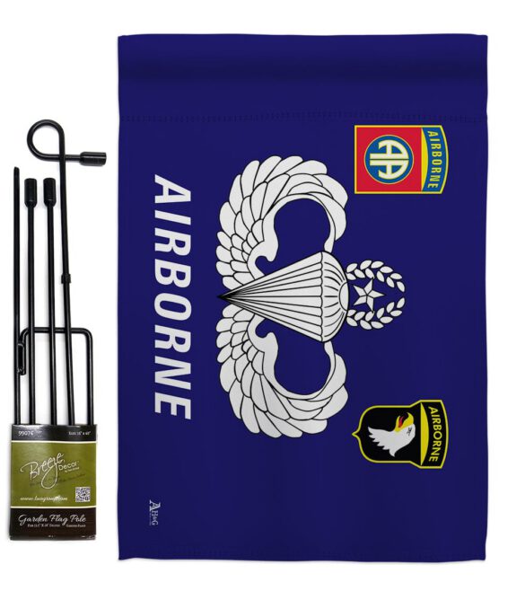 Airborne - Military Americana Vertical Impressions Decorative Flags HG140302 Made In USA - Image 5