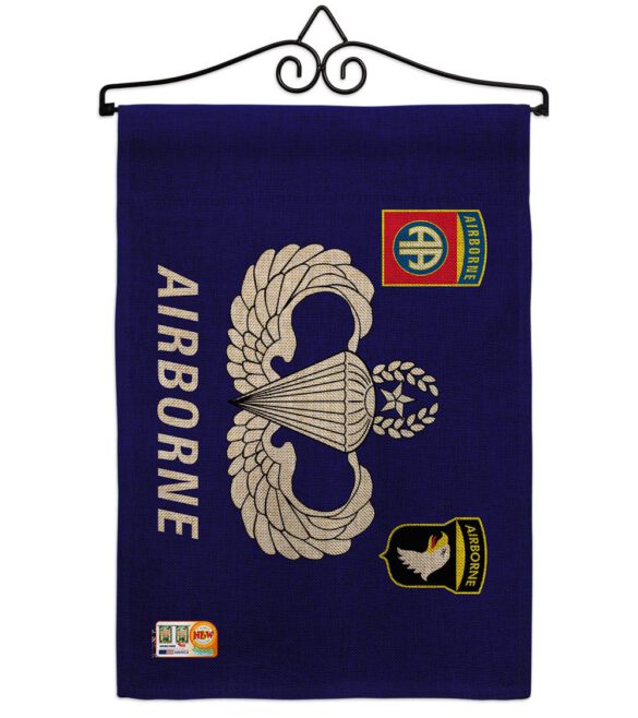 Airborne - Military Americana Vertical Impressions Decorative Flags HG140302 Made In USA - Image 14