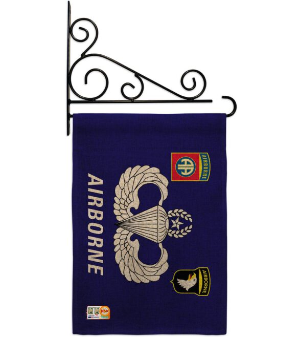 Airborne - Military Americana Vertical Impressions Decorative Flags HG140302 Made In USA - Image 15