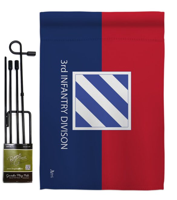 3rd Infantry Division - Military Americana Vertical Impressions Decorative Flags HG140332 Made In USA - Image 5